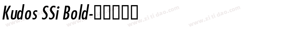 Kudos SSi Bold字体转换